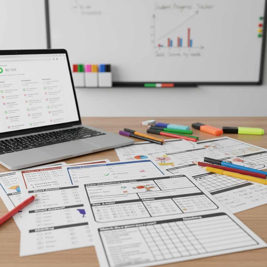 Interactive Quiz Sheets